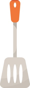 Silver Cooking Spatula vector