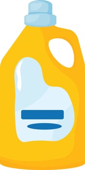 Yellow Detergent Bottle vector