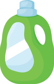 Green Liquid Detergent vector