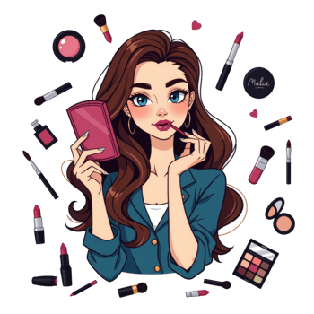 Beauty Prep Moment Cartoon Style png