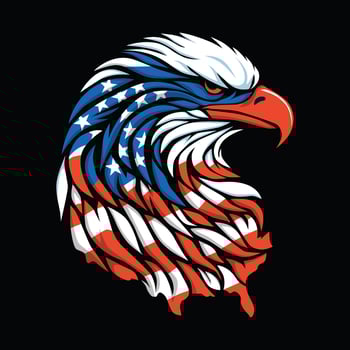 American Eagle Head vector