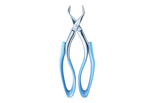Dental rubber dam clamp forceps isolated on transparent background png