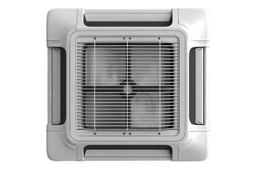 Ceiling cassette air conditioning units isolated on transparent background png