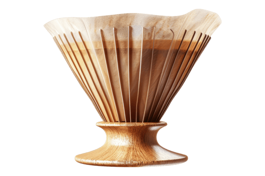 Coffee basket filter for espresso isolated on transparent background png