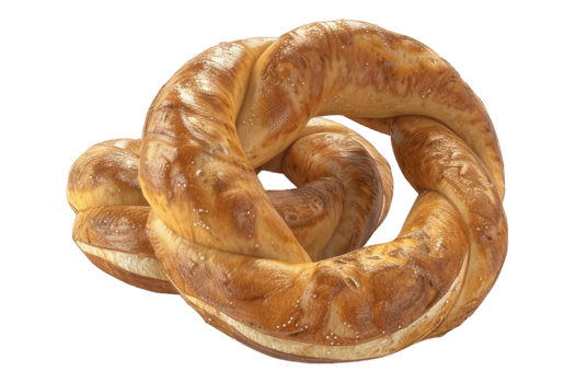 Fresh pertzel isolated on transparent background png