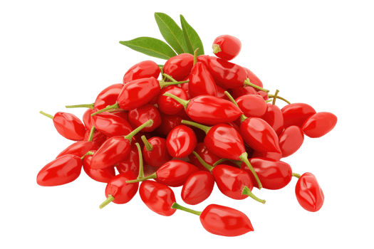 Goji berries isolated on transparent background png