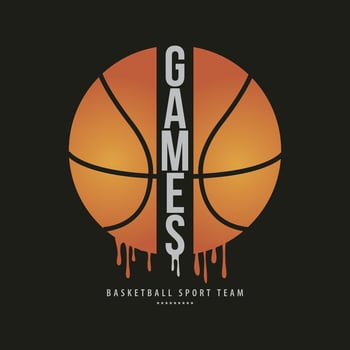 Basketball stylish t shirt and apparel abstract design. print, typography, poster vector