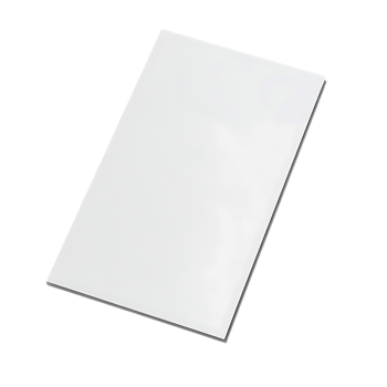 Blank white booklet mockup isolated on transparent background png