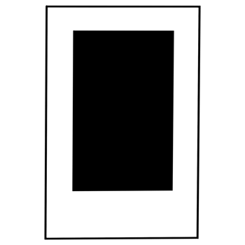 an empty square frame on a transparent background png