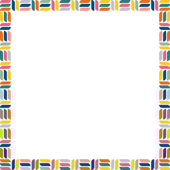frame for text. Modern Art graphics for hipsters. Colorful stylish geometric empty frame. vector