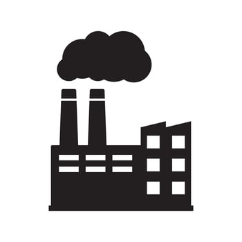 Factory icon. Industry icon. vector