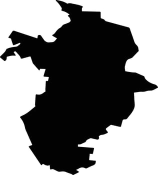 OTELENI Romania silhouette map vector