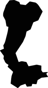 Otsu Japan silhouette map vector