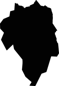 Padang Terap Malaysia silhouette map vector