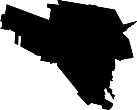 Padilla Mexico silhouette map vector