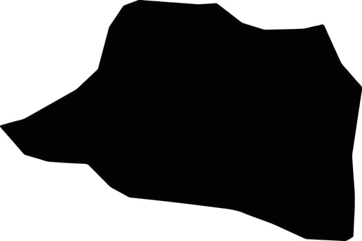 Paisley Jamaica silhouette map vector