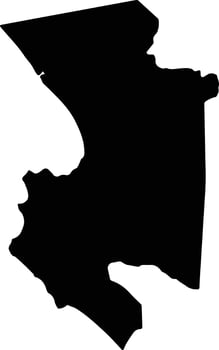 Paita Peru silhouette map vector