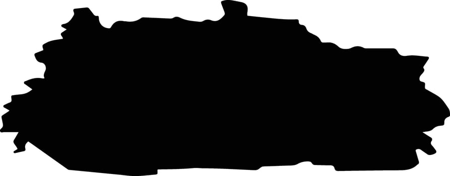 Palekhsky District Russia silhouette map vector