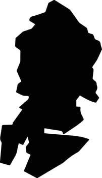 Panotla Mexico silhouette map vector