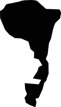 Pasaco Guatemala silhouette map vector