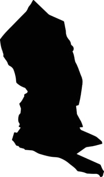 PATRAUTI Romania silhouette map vector