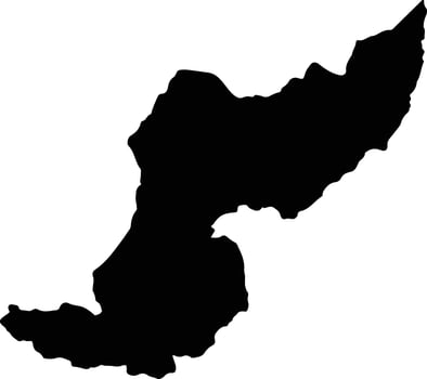 Paute Ecuador silhouette map vector