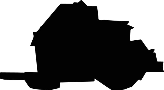 PECINEAGA Romania silhouette map vector