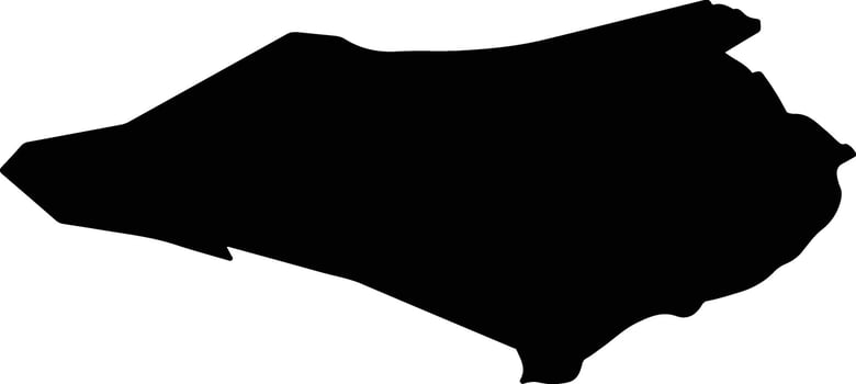 Peel en Maas Netherlands silhouette map vector