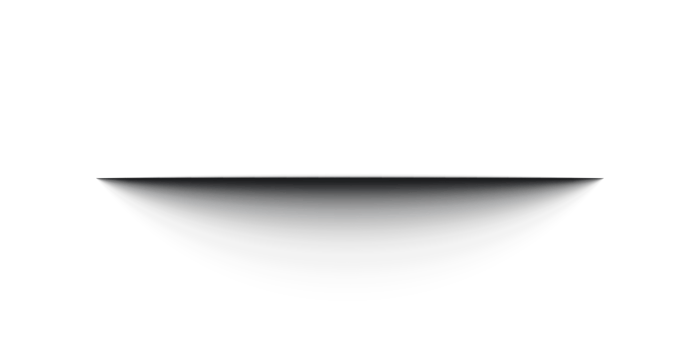 Black horizontal gradient shadow transparent effect with soft overlay on isolated background for design use png