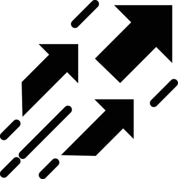 Arrows or move forward icon. Arrow icon. Signs Direction Icon. isolated on white background vector