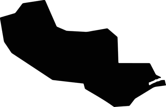 Peri Mirim Brazil silhouette map vector