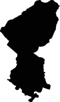 Pho Chai Thailand silhouette map vector