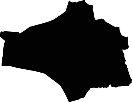 Pirayu Paraguay silhouette map vector