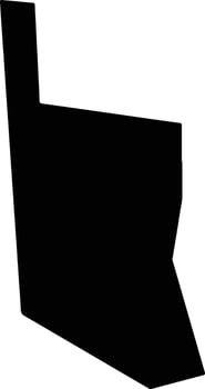 Planalto Alegre Brazil silhouette map vector