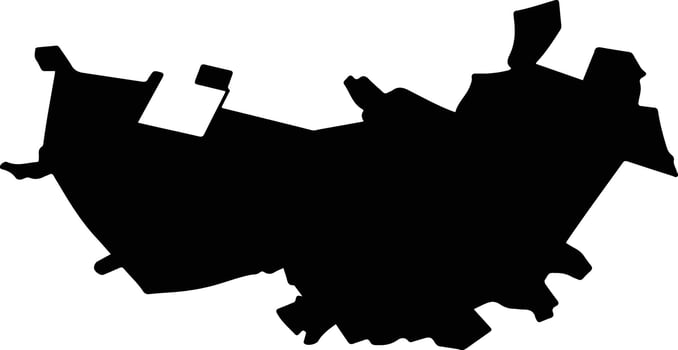 PODU ILOAIEI Romania silhouette map vector
