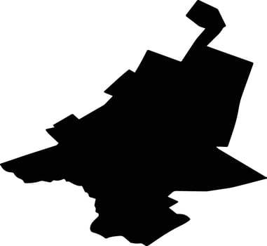 POENI Romania silhouette map vector