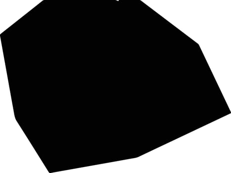 Poliske Ukraine silhouette map vector