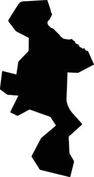 Poloros El Salvador silhouette map vector