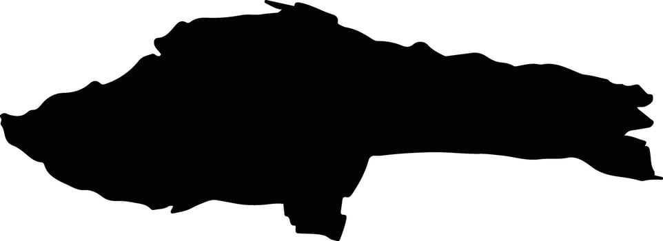 POROINA MARE Romania silhouette map vector