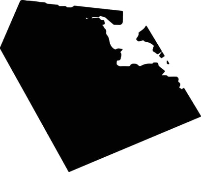 Portsmouth United States silhouette map vector