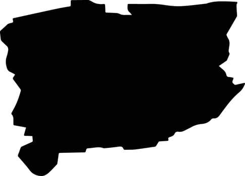 PRIBOIENI Romania silhouette map vector