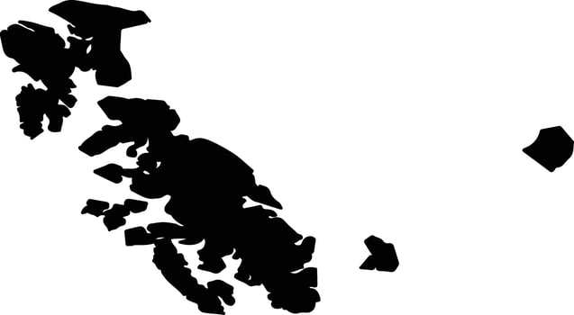 Prince of Wales Hyder United States silhouette map vector