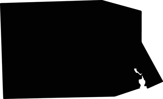 Providence United States silhouette map vector