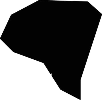 Puerto El Triunfo El Salvador silhouette map vector