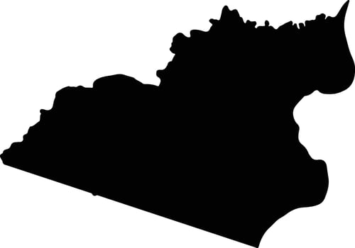 Puerto Triunfo Colombia silhouette map vector