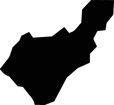 Pynes Town Liberia silhouette map vector