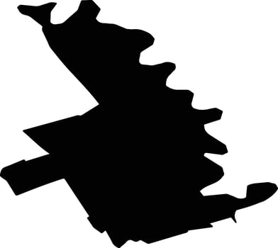RACHITENI Romania silhouette map vector