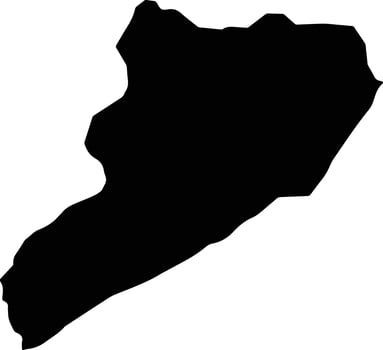 Rafael Rangel Venezuela silhouette map vector