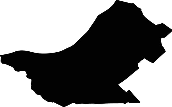 RASOVA Romania silhouette map vector