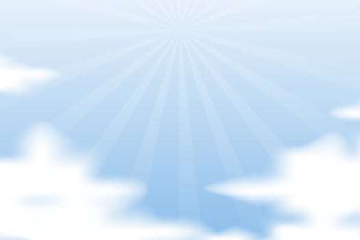 design background blue sky with cloud vector